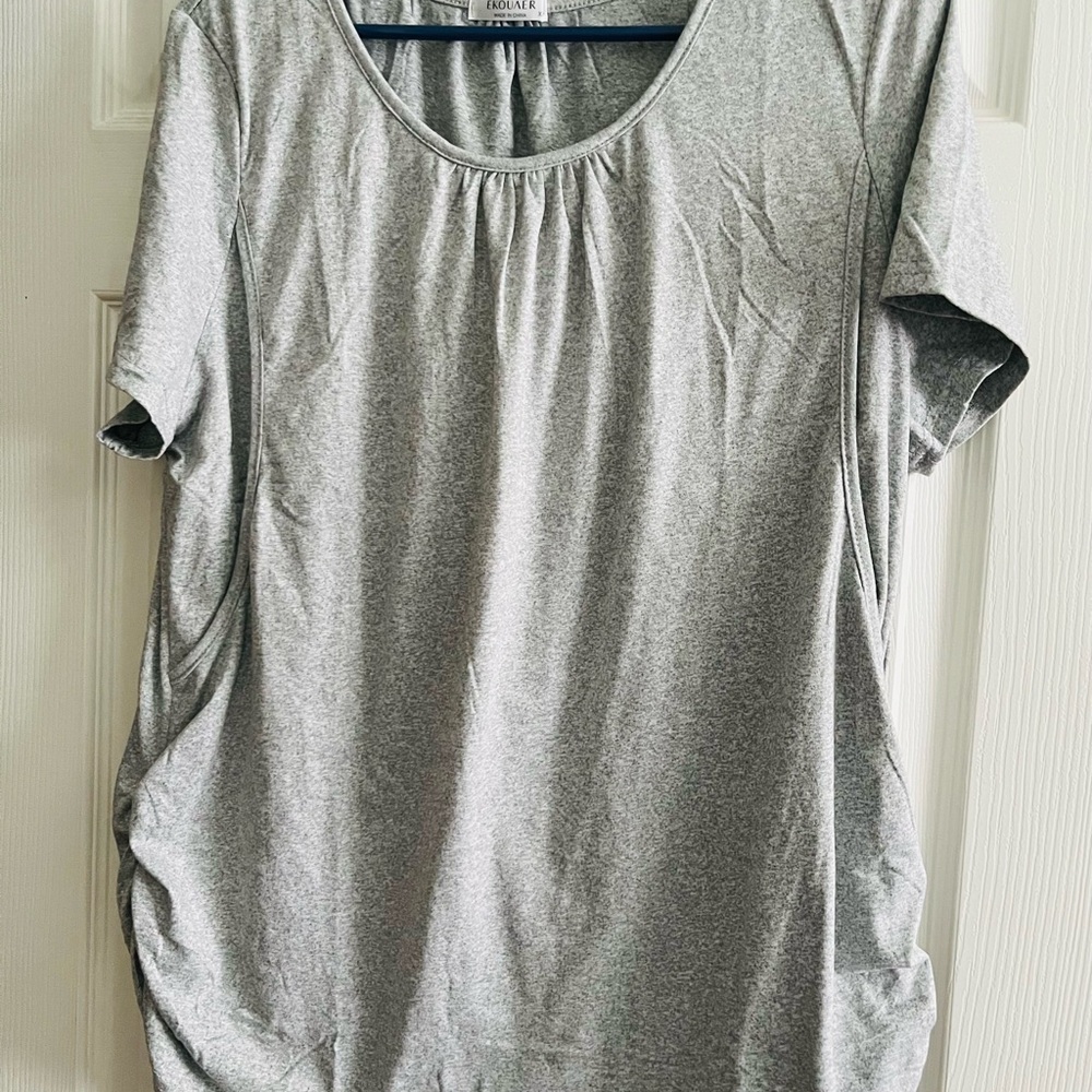 Maternity & nursing shirt set - Picture 2 of 8